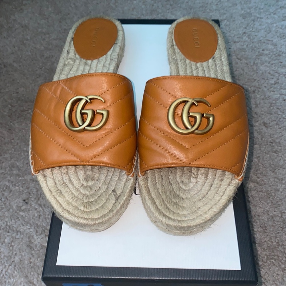 Gucci Leather Slides